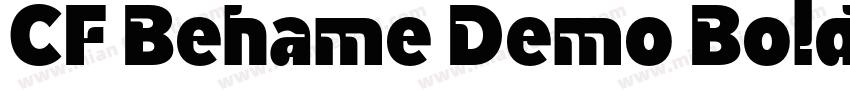 CF Behame Demo Bold Italic字体转换